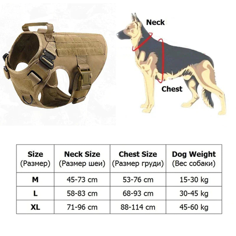 Tactical Dog Harness Training Vest 